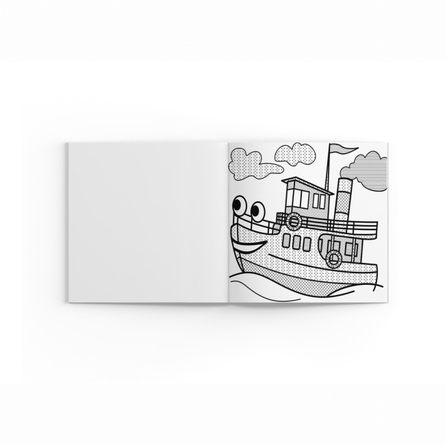 Товари для малювання - Водна розмальовка із секретом Crystal Book Вітрильник (9786175470183)#2