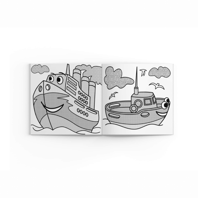 Товари для малювання - Водна розмальовка із секретом Crystal Book Вітрильник (9786175470183)#3