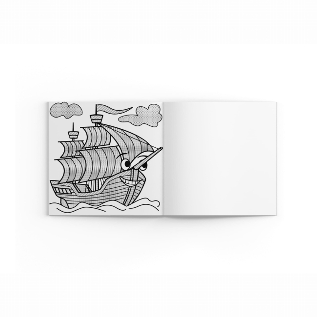 Товари для малювання - Водна розмальовка із секретом Crystal Book Вітрильник (9786175470183)#4