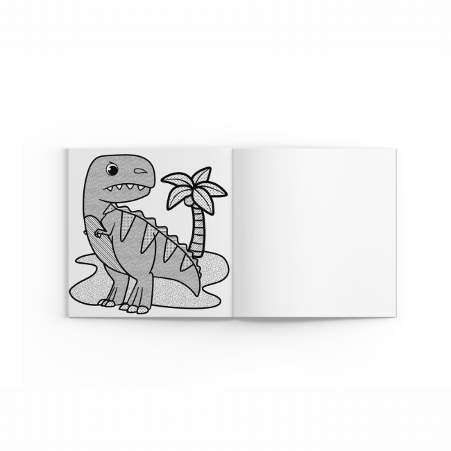 Товары для рисования - Водная раскраска с секретом Crystal Book Динозаврик (9786175470220)#4