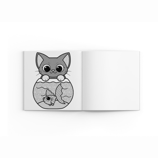 Товари для малювання - Водна розмальовка із секретом Crystal Book Кішечка (9786175470268)#4