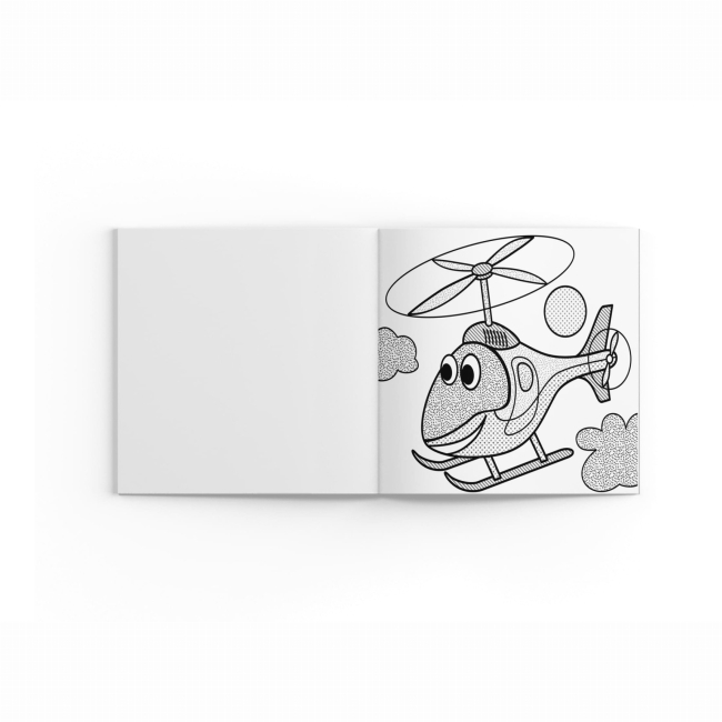 Товары для рисования - Водная раскраска с секретом Crystal Book Самолетик (9786175470169)#2