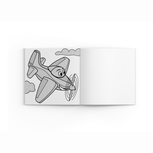 Товары для рисования - Водная раскраска с секретом Crystal Book Самолетик (9786175470169)#4