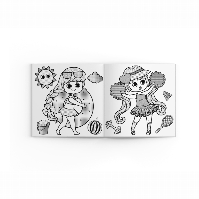 Товары для рисования - Водная раскраска с секретом Crystal Book Лучшая подружка (9786175470367)#3