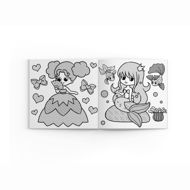 Товари для малювання - Водна розмальовка із секретом Crystal Book Русалонька (9786175470305)#3