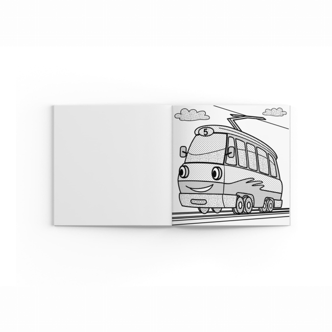 Товары для рисования - Водная раскраска Crystal Book Троллейбус (9786175470145)#2