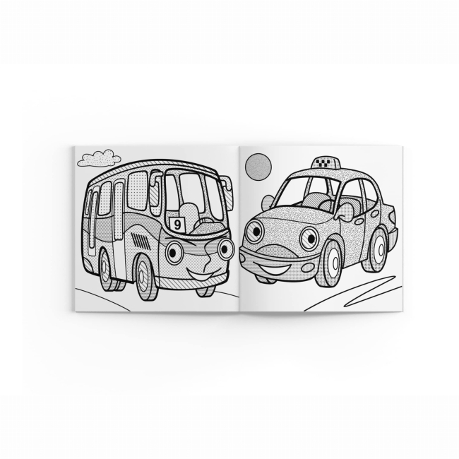 Товары для рисования - Водная раскраска Crystal Book Троллейбус (9786175470145)#3