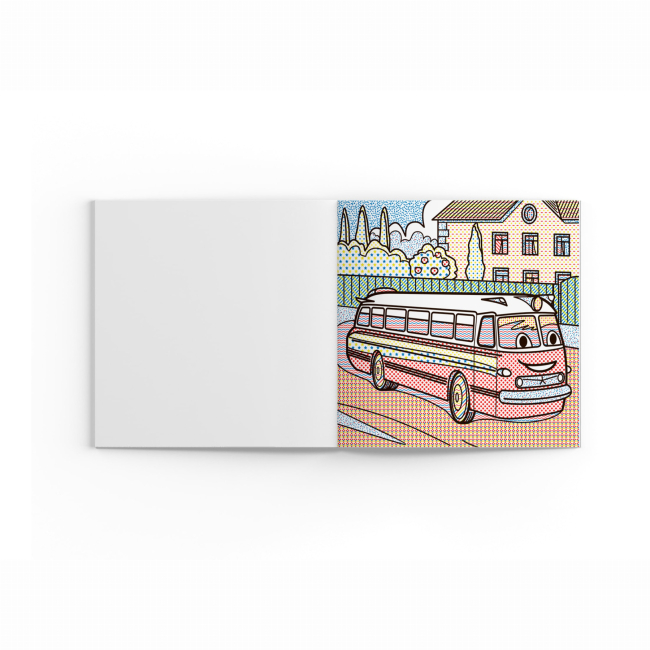 Товары для рисования - Водная раскраска Crystal Book Автобусы (9789669878144)#2