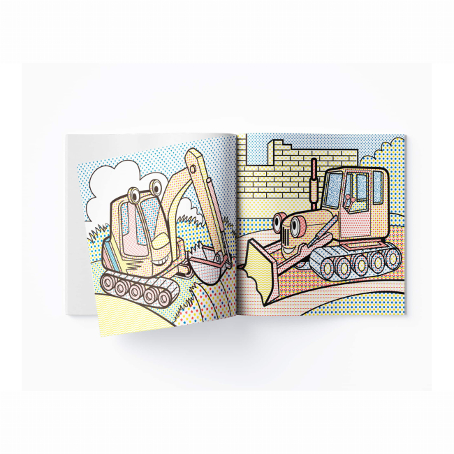 Товари для малювання - Водна розмальовка Crystal Book Будівельна техніка (9789669874375)#3