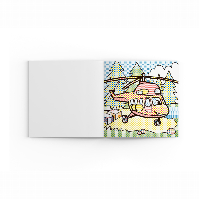 Товары для рисования - Водная раскраска Crystal Book Вертолеты (9789669874511)#2