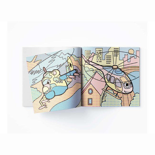 Товары для рисования - Водная раскраска Crystal Book Вертолеты (9789669874511)#3