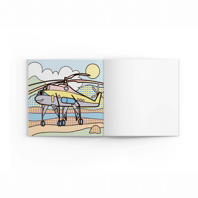 Товары для рисования - Водная раскраска Crystal Book Вертолеты (9789669874511)#4