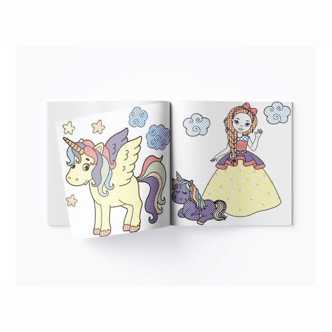 Товари для малювання - Водна розмальовка Crystal Book Єдиноріг (9789669872586)#3