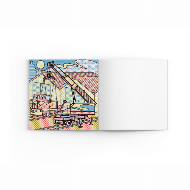 Товари для малювання - Водна розмальовка Crystal Book Залізнична техніка (9789669878366)#4