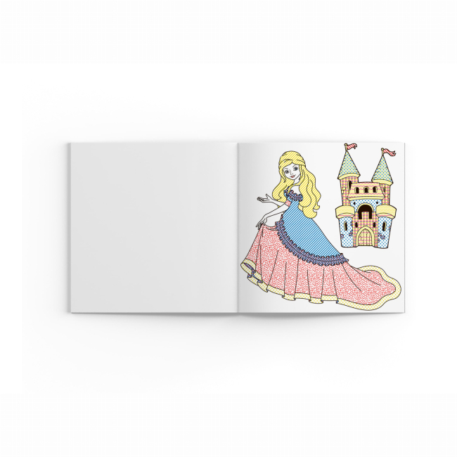 Товары для рисования - Водная раскраска Crystal Book Замок принцессы (9789669872760)#2