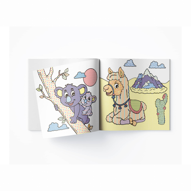 Товары для рисования - Водная раскраска Crystal Book Зоопарк (9789669872340)#3