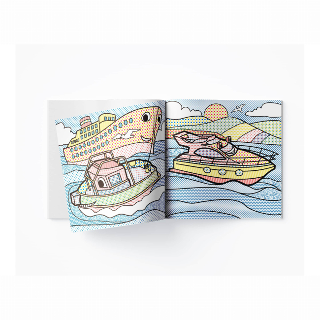 Товары для рисования - Водная раскраска Crystal Book Корабли (9789669874535)#3