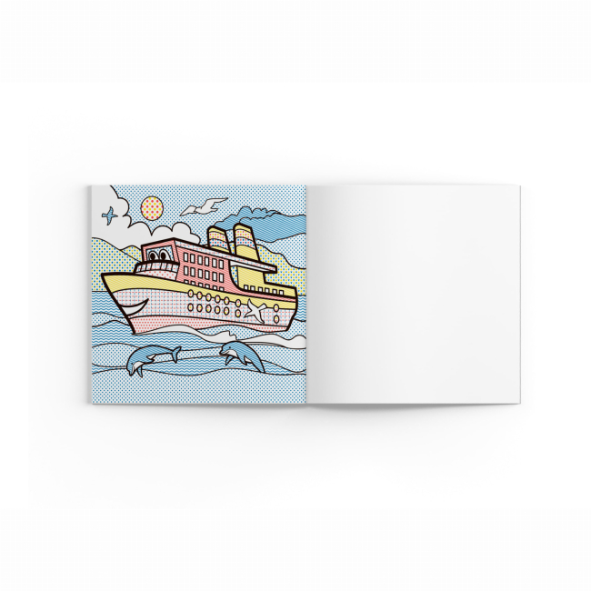 Товары для рисования - Водная раскраска Crystal Book Корабли (9789669874535)#4