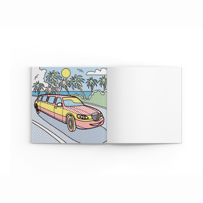 Товары для рисования - Водная раскраска Crystal Book Лимузины (9789669878489)#4