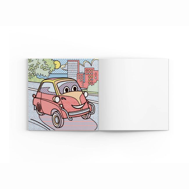 Товары для рисования - Водная раскраска Crystal Book Мини автомобили (9789669878540)#4