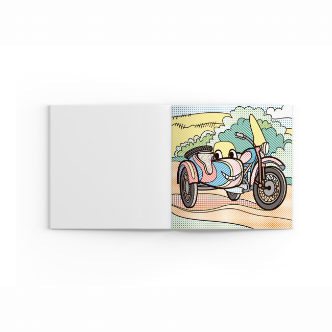 Товари для малювання - Водна розмальовка Crystal Book Мотоцикли (9789669875754)#2