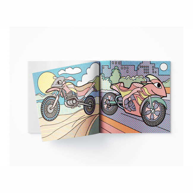 Товари для малювання - Водна розмальовка Crystal Book Мотоцикли (9789669875754)#3