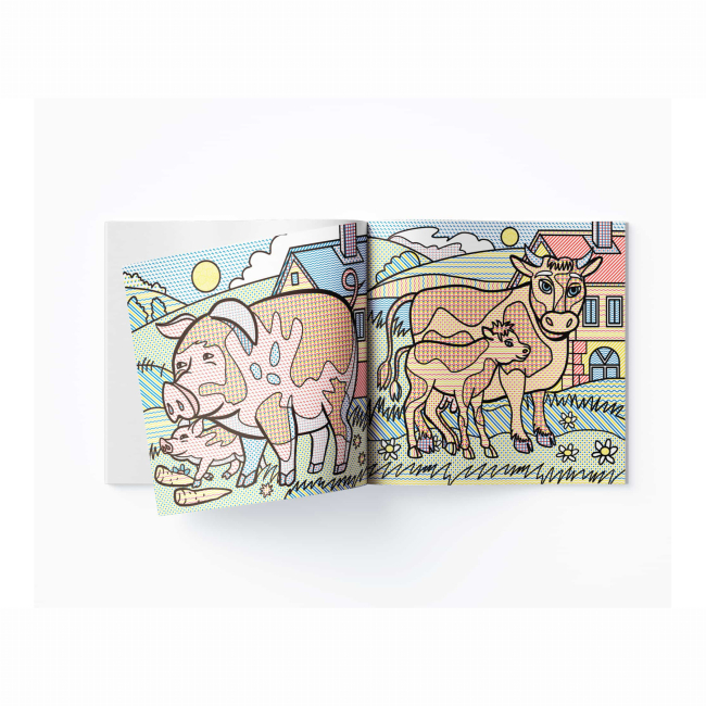 Товари для малювання - Водна розмальовка Crystal Book На фермі (9789669876294)#3