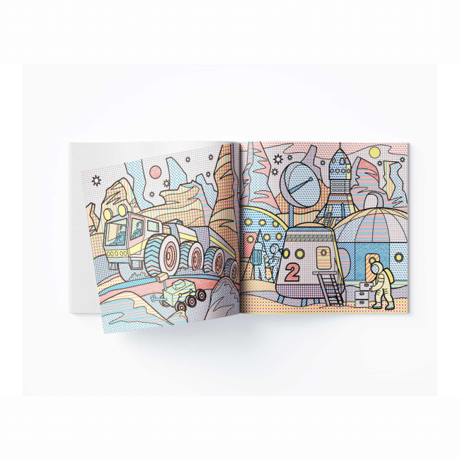 Товари для малювання - Водна розмальовка Crystal Book Подорож Марсом (9789669876256)#3