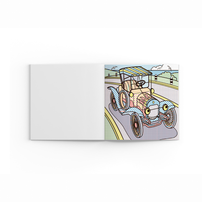 Товари для малювання - Водна розмальовка Crystal Book Ретроавтомобілі (9789669876355)#2