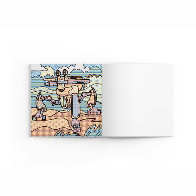 Товары для рисования - Водная раскраска Crystal Book Роботы (9789669878663)#4