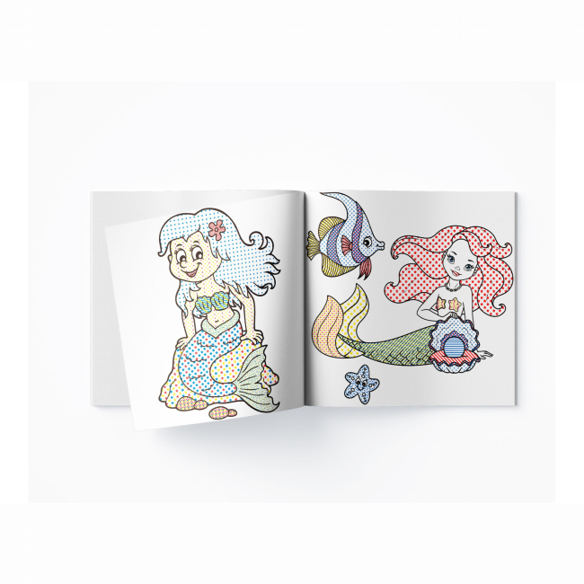 Товары для рисования - Водная раскраска Crystal Book Русалочки (9789669872241)#3
