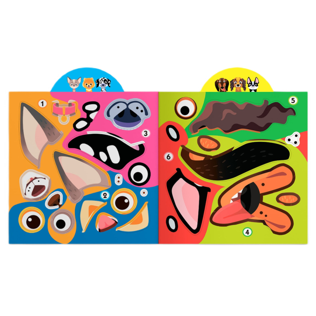 Розмальовки та актівітібуки (2-6 років) - Книжка «Грайка-розвивайка Песики 57 великих наліпок» (9789669875563)#5