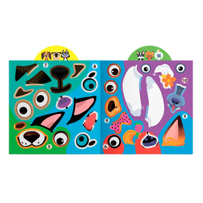 Розмальовки та актівітібуки (2-6 років) - Книжка «Грайка-розвивайка Песики 57 великих наліпок» (9789669875563)#6