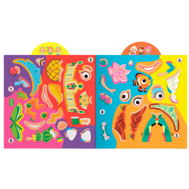 Розмальовки та актівітібуки (2-6 років) - Книжка «Грайка-розвивайка Принцеси 77 великих наліпок» (9789669875624)#5