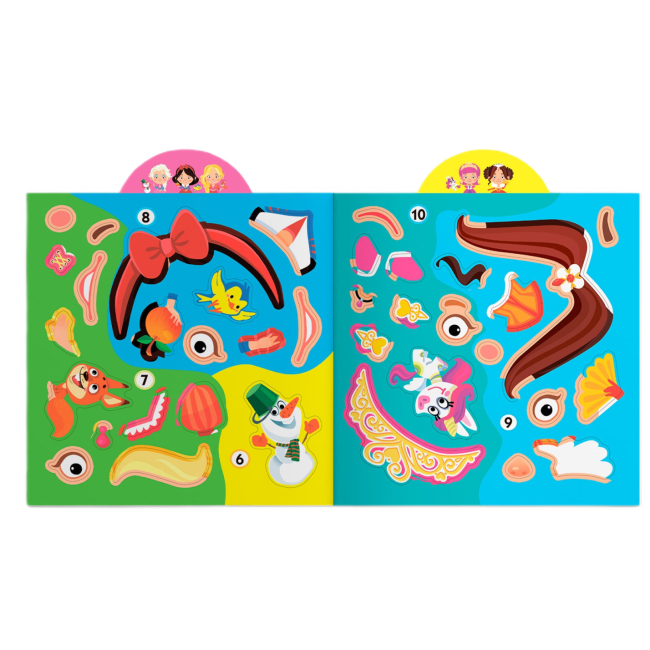 Розмальовки та актівітібуки (2-6 років) - Книжка «Грайка-розвивайка Принцеси 77 великих наліпок» (9789669875624)#6