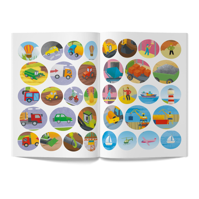Розмальовки та актівітібуки (2-6 років) - Книжка «Інтерактивні наліпки. Транспорт» (9786175473825)#4