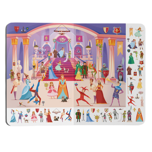 Книги-картинки для дітей (2-6 років) - Книжка-картонка «Великий віммельбух Замок принцеси» (9786175471166)#3