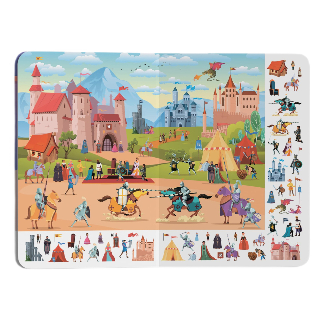 Книги-картинки для дітей (2-6 років) - Книжка-картонка «Великий віммельбух Замок принцеси» (9786175471166)#4