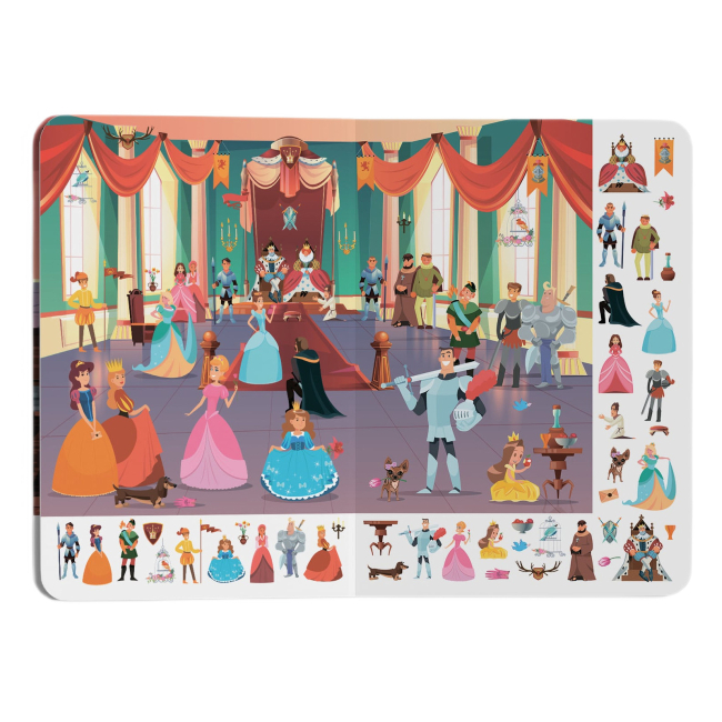 Книги-картинки для дітей (2-6 років) - Книжка-картонка «Великий віммельбух Замок принцеси» (9786175471166)#5