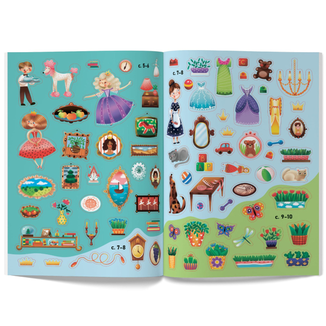 Розмальовки та актівітібуки (2-6 років) - Книжка «Меганаліпки. Замок принцеси» (9789669872470)#7