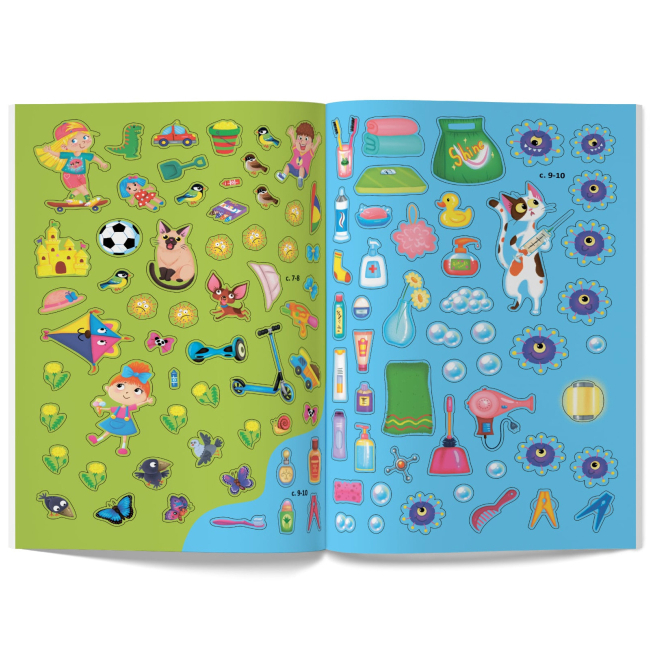 Розмальовки та актівітібуки (2-6 років) - Книжка «Меганаліпки. Нехворійко» (9789669873545)#7