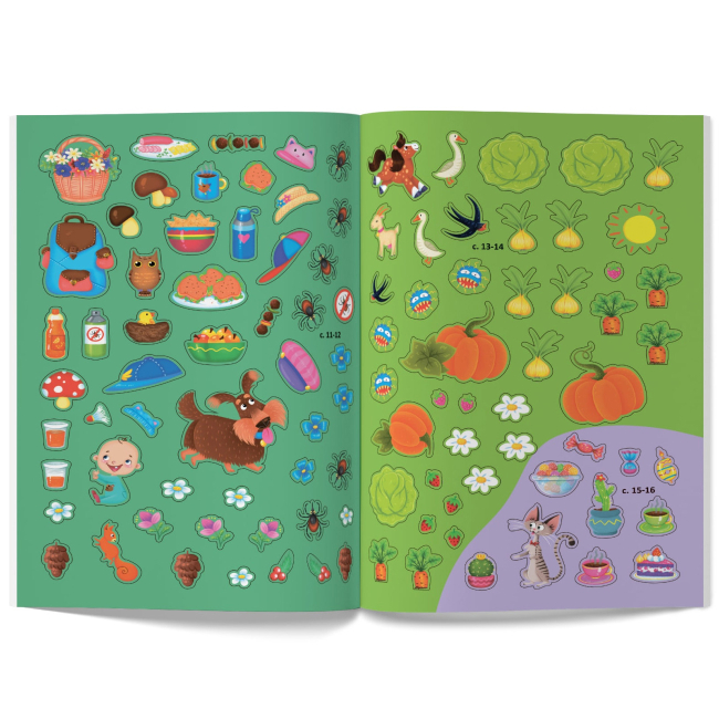 Розмальовки та актівітібуки (2-6 років) - Книжка «Меганаліпки. Нехворійко» (9789669873545)#8