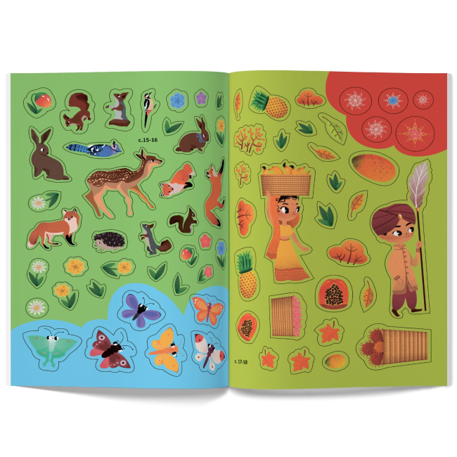 Розмальовки та актівітібуки (2-6 років) - Книжка «Меганаліпки. Подружки принцеси» (9789669872517)#9