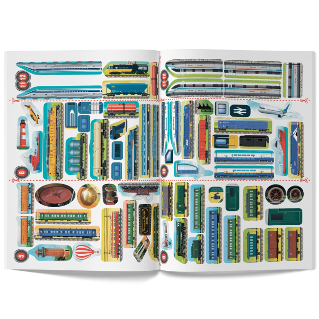 Розмальовки та актівітібуки (2-6 років) - Книжка «Меганаліпки. Потяги» (9786175471005)#7