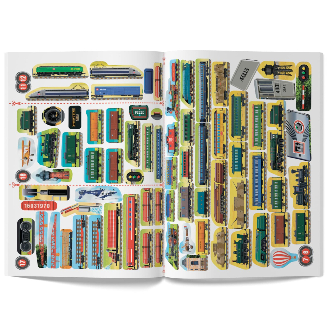 Розмальовки та актівітібуки (2-6 років) - Книжка «Меганаліпки. Потяги» (9786175471005)#9