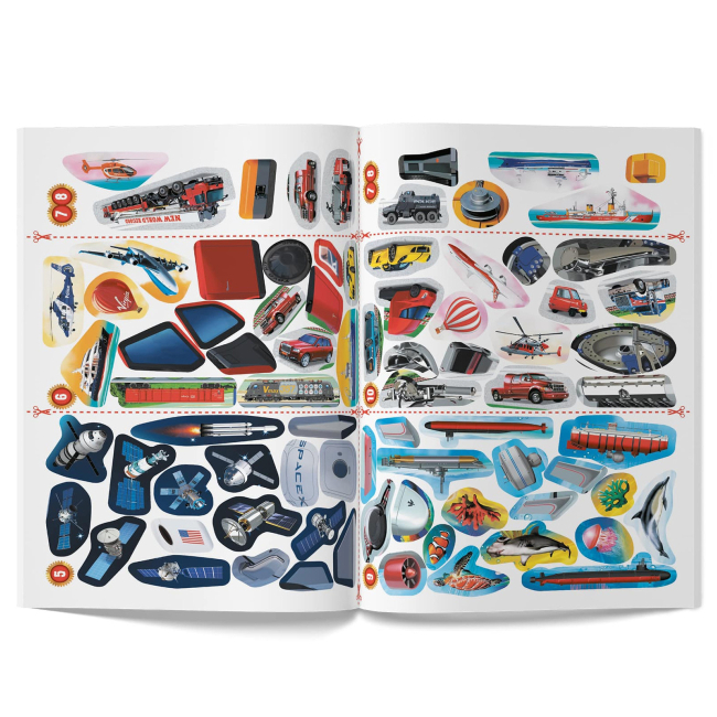 Розмальовки та актівітібуки (2-6 років) - Книжка «Меганаліпки. Розумні машини» (9786175474280)#6