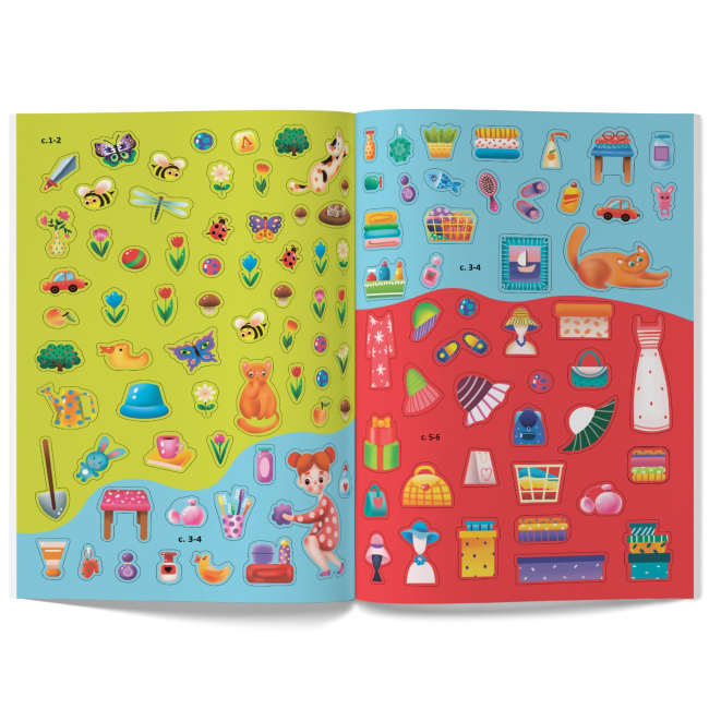 Розмальовки та актівітібуки (2-6 років) - Книжка «Меганаліпки. Твій будинок» (9789669873576)#6