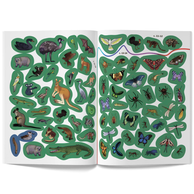 Розмальовки та актівітібуки (2-6 років) - Книжка «Меганаліпки. У джунглях» (9789669872494)#8