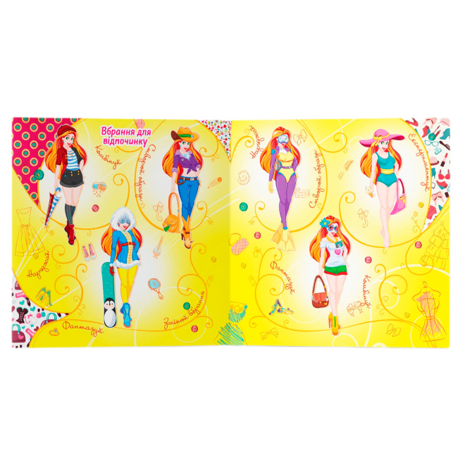 Настільні ігри - Настільна гра-книга Crystal Book Модна майстерня Подружка на відпочинку (9789669364272)#3