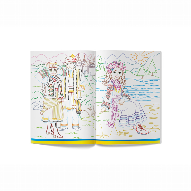 Товари для малювання - Розмальовка Crystal Book Моя чарівна Україна (9786175474075)#4